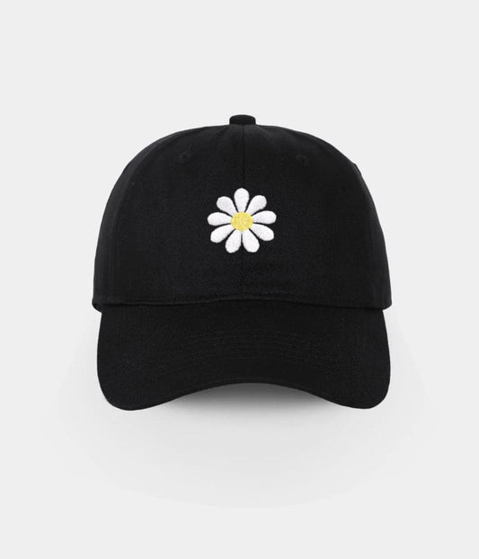 Daisy Black Suide Cap